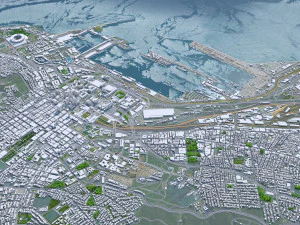 Cape Town city South Africa 3D Model