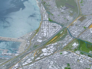 Cape Town city South Africa 3D Model