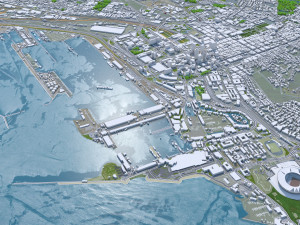 Cape Town city South Africa 3D मॉडल