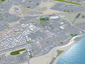 Cape Town city South Africa 3D Model