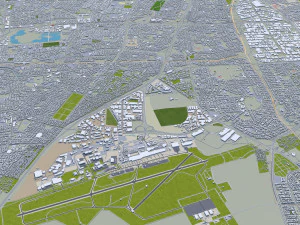 Cape Town city South Africa 3D Model