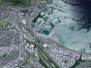 Cape Town city South Africa 3D मॉडल