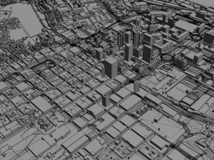 Cape Town city South Africa 3D मॉडल