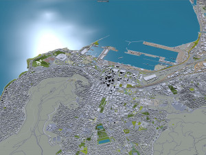 Cape Town city South Africa 3D मॉडल