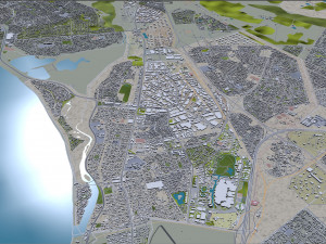 Cape Town city South Africa 3D मॉडल