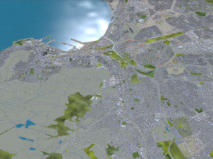 Cape Town city South Africa 3D मॉडल