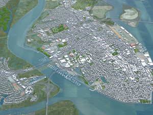 Charleston city South Carolina USA 3D मॉडल
