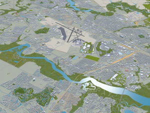 Charleston city South Carolina USA 3D Model