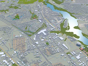 Charleston city South Carolina USA 3D Model