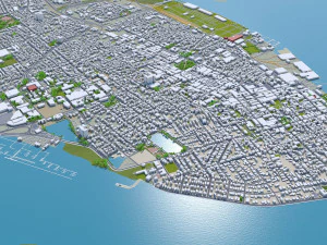 Charleston city South Carolina USA 3D Model
