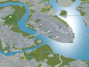 Charleston city South Carolina USA 3D Model