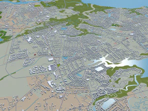 Charleston city South Carolina USA 3D Model
