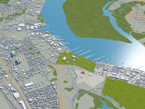 Charleston city South Carolina USA 3D Model