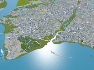 Charleston city South Carolina USA 3D Model