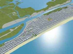 Charleston city South Carolina USA 3D Model