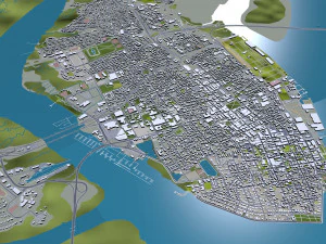 Charleston city South Carolina USA 3D Model