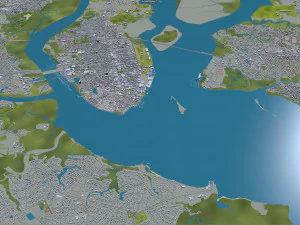 Charleston city South Carolina USA 3D Model