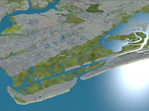 Charleston city South Carolina USA 3D Model