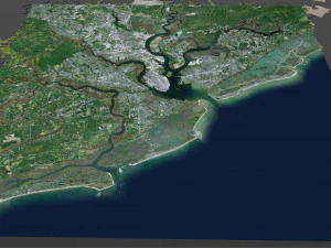 Charleston city South Carolina USA 3D Model