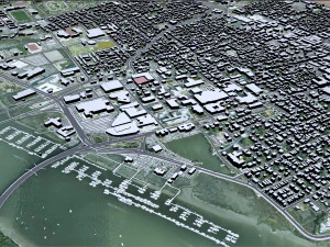 Charleston city South Carolina USA 3D Model