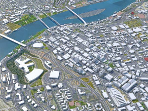 Chattanooga Tennessee city USA 3D Model