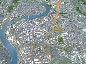 Chattanooga Tennessee city USA 3D Model
