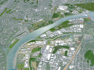 Chattanooga Tennessee city USA 3D Model