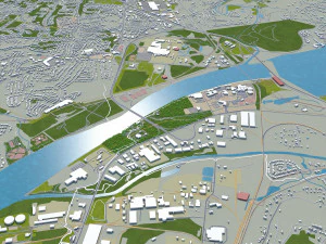 Chattanooga Tennessee city USA 3D Model