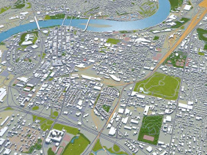 Chattanooga Tennessee city USA 3D Model