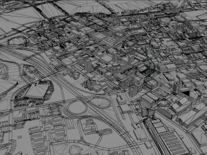 Chattanooga Tennessee city USA 3D Model