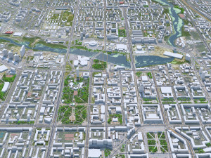 Chelyabinsk city Russia 70km 3D मॉडल