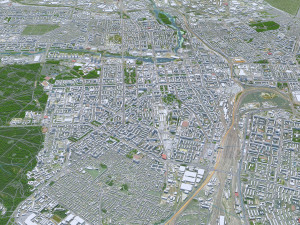 Chelyabinsk city Russia 70km 3D मॉडल