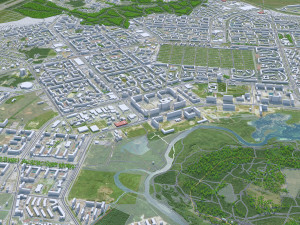 Chelyabinsk city Russia 70km 3D मॉडल