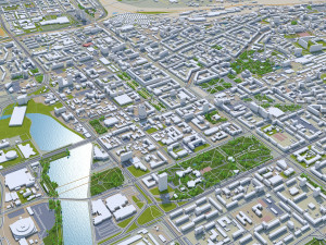 Chelyabinsk city Russia 70km 3D मॉडल