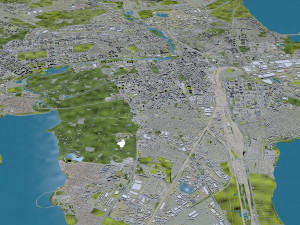 Chelyabinsk city Russia 70km 3D मॉडल