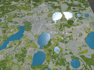 Chelyabinsk city Russia 70km 3D मॉडल