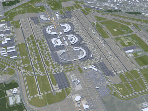Dallas city Texas 60km Modelo 3D