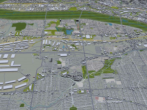 Dallas city Texas 60km Modelo 3D