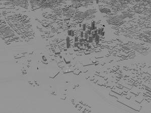 Dallas city Texas 60km Modelo 3D