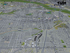 Dallas city Texas 60km Modelo 3D