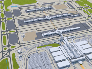 Denver Colorado city USA 70km Model 3D