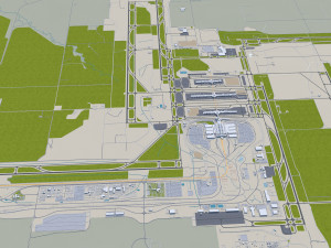Denver Colorado city USA 70km Model 3D