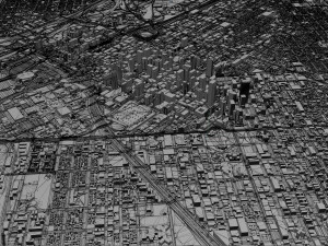 Denver Colorado city USA 70km Model 3D