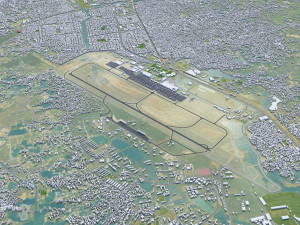Dhaka city Bangladesh 40km Model 3D