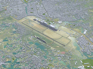 Dhaka city Bangladesh 40km 3D Model