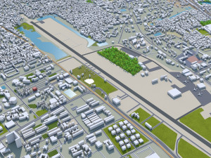 Dhaka city Bangladesh 40km Model 3D