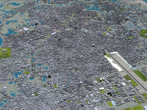 Dhaka city Bangladesh 40km 3D Model