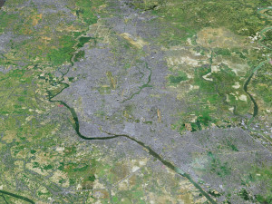 Dhaka city Bangladesh 40km Model 3D