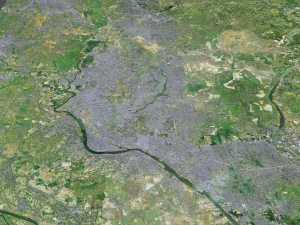 Dhaka city Bangladesh 40km 3D Model