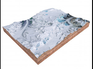 Mount Marcus Baker Alaska terrain 3D Model